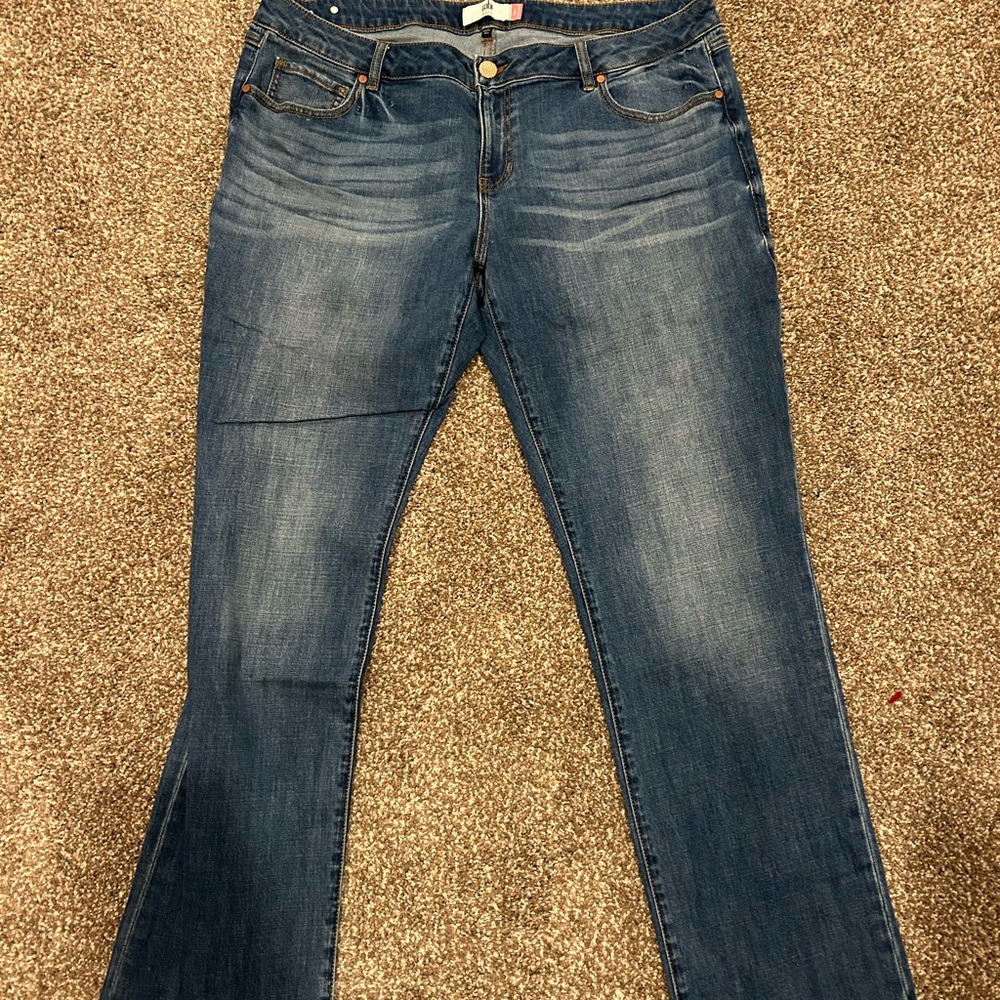 CAbi Dark Blue Flare Jeans